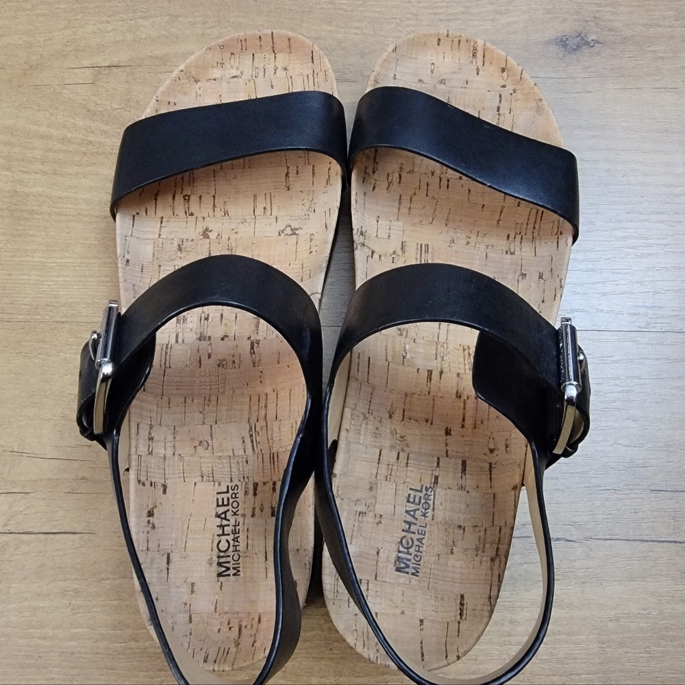 Michael Kors Judie Flatform Treaded Sandals Black - Picture 9 of 12